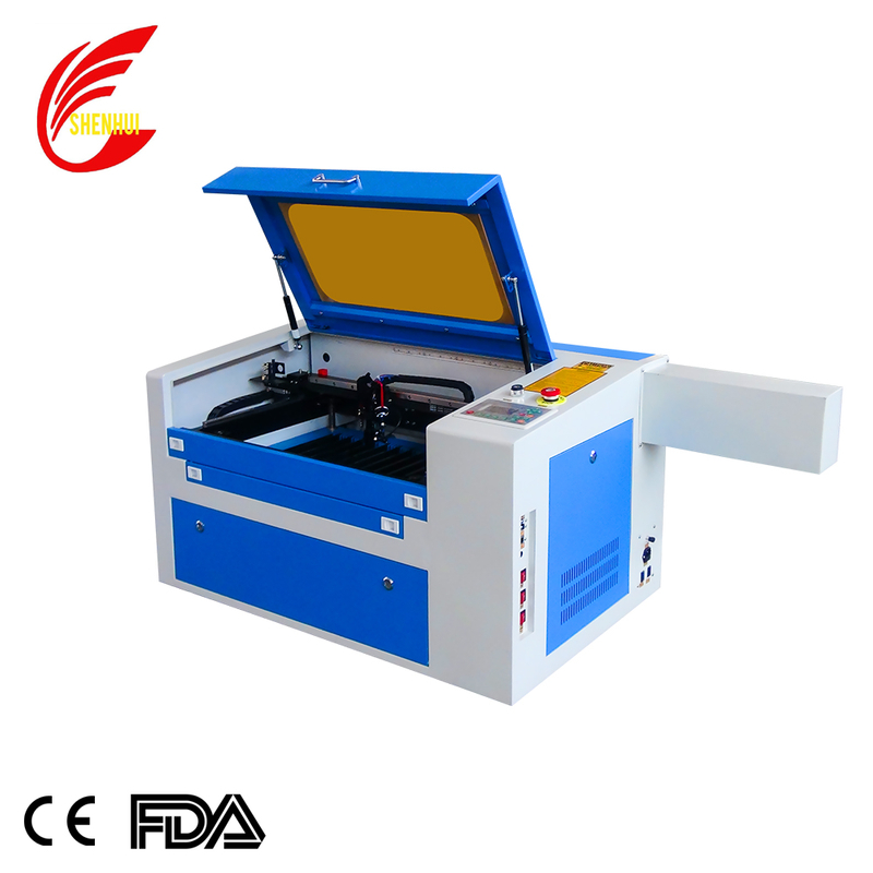 350 PMI guide rail co2 laser engraving and cutting machine